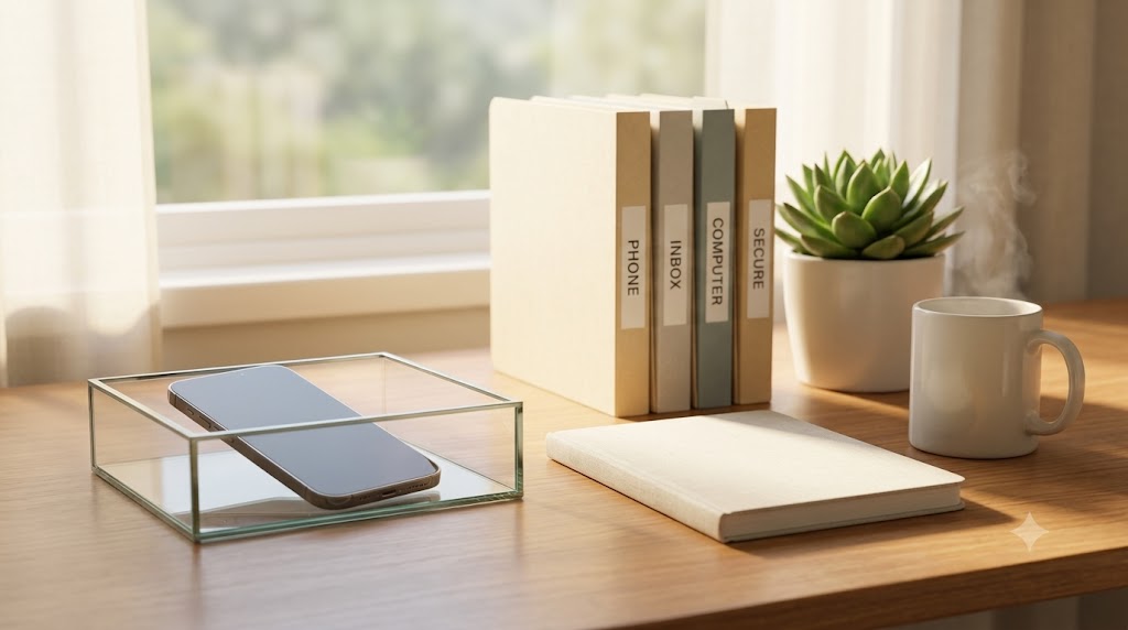 digital declutter 24 hour protocol clean phone and mind