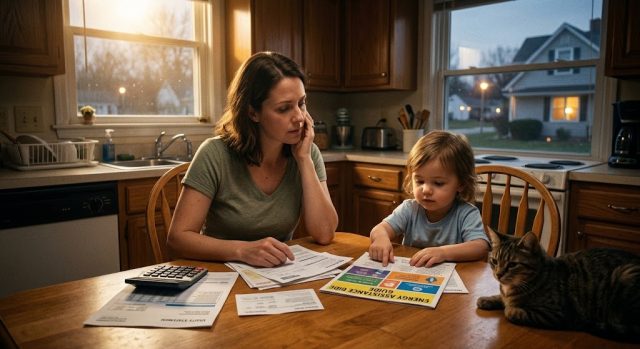 LIHEAP Energy Bill Assistance Qualifications Alt Text: energy bill assistance programs income chart and application checklist