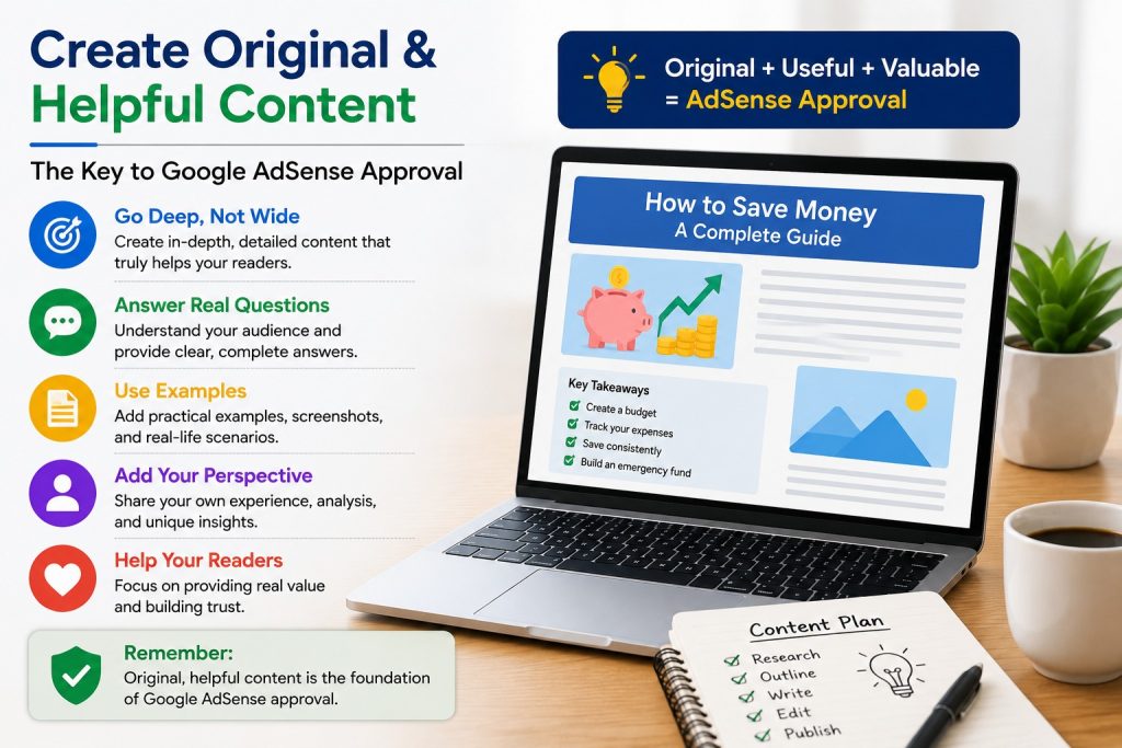 Google AdSense approval content